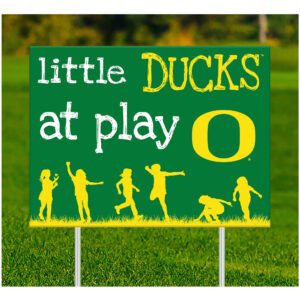 Oregon Ducks 24" x 18" Little Fans At Play Yard Sign