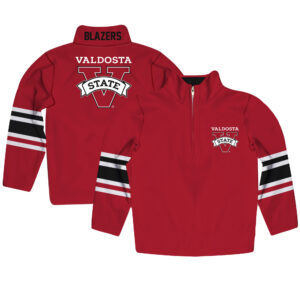 Youth Red Valdosta State Blazers Team Logo Quarter-Zip Pullover Sweatshirt