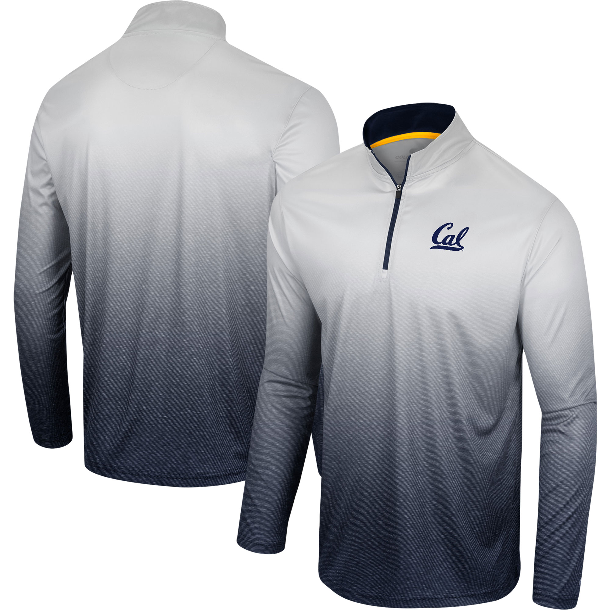 Men's Colosseum White/Navy Cal Bears Laws of Physics Quarter-Zip Windshirt - Image 5