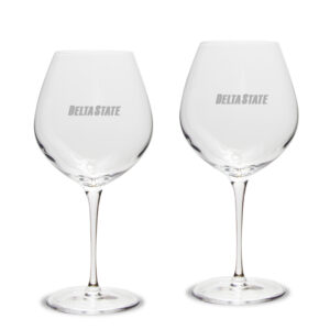 Delta State Statesmen 22oz. 2-Piece Luigi Bormioli Titanium Robusto Wine Glass Set
