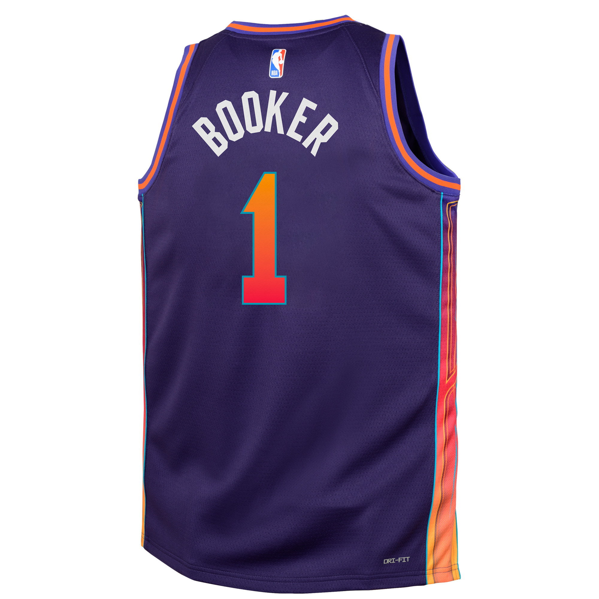 Youth Nike Devin Booker Purple Phoenix Suns Swingman Replica Jersey - City Edition - Image 4