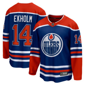 Men's Fanatics Mattias Ekholm Royal Edmonton Oilers Home Breakaway Jersey