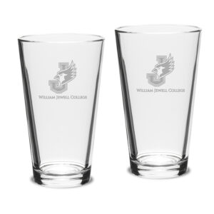 William Jewell Cardinals 16oz. Two-Piece Classic Pub Glass Set