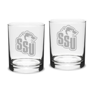 Shawnee State Bears 14oz. Two-Piece Classic Double Old-Fashioned Glass Set