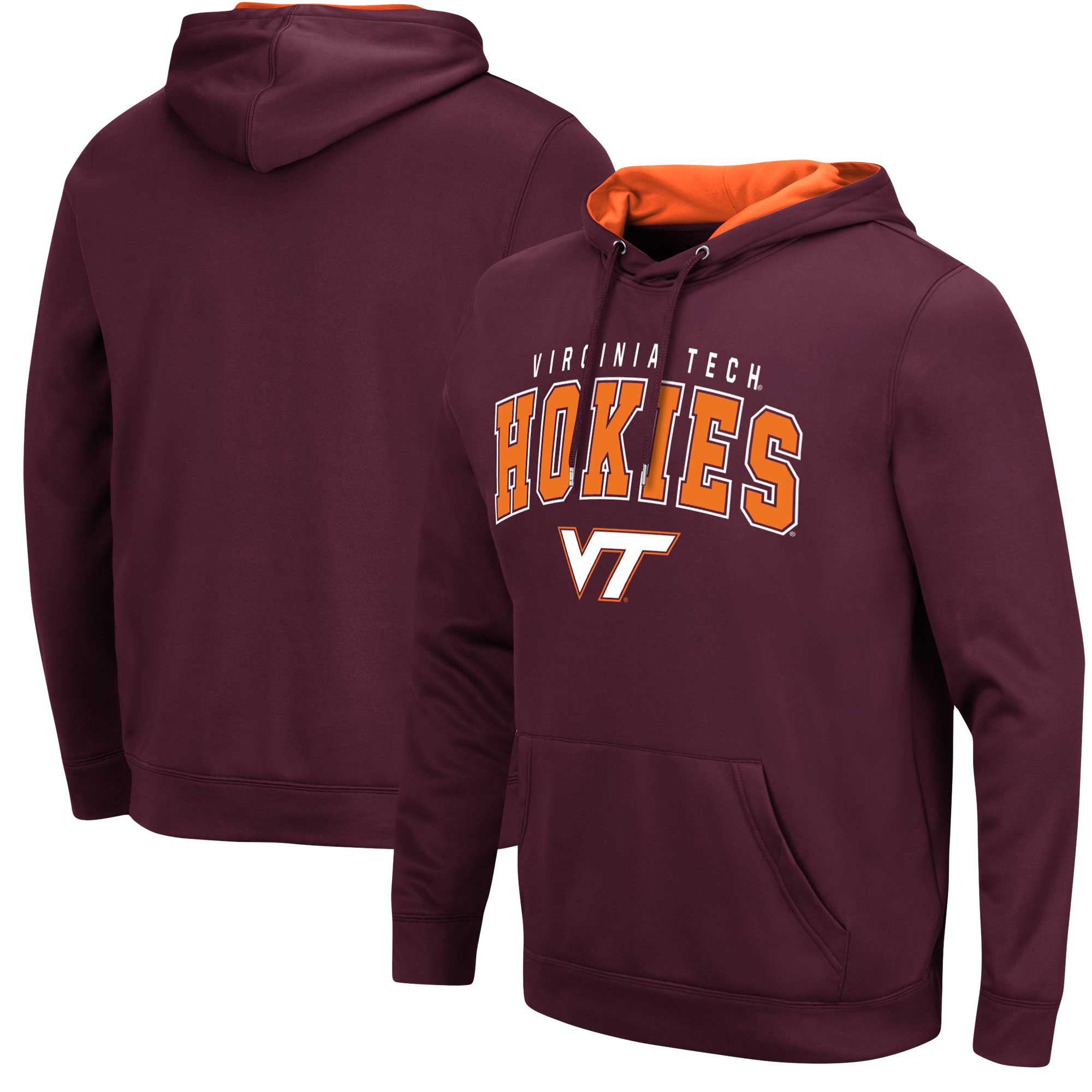 Men's Colosseum Maroon Virginia Tech Hokies Resistance Pullover Hoodie