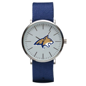Navy Montana State Bobcats Stitch Nylon Strap Watch