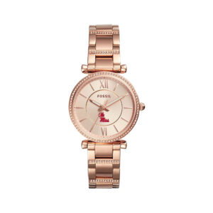 Women's Fossil  Gold Ole Miss Rebels Carlie Rose Stainless Steel Watch