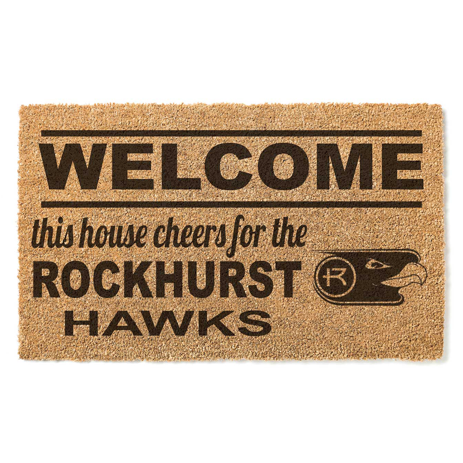 Rockhurst Hawks 18" x 30" Welcome Doormat