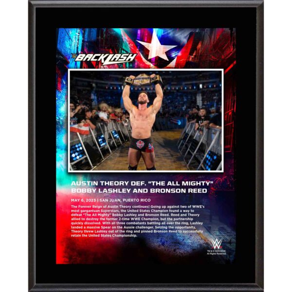 Austin Theory 10.5" x 13" 2023 Backlash Sublimated Plaque