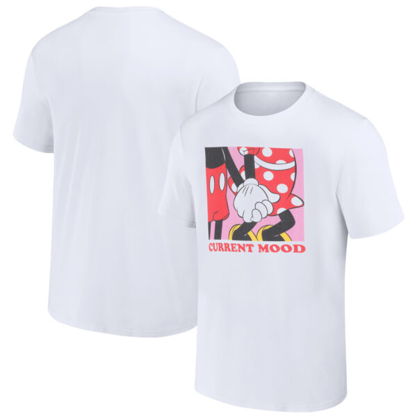 Unisex White Mickey & Friends Current Mood T-Shirt