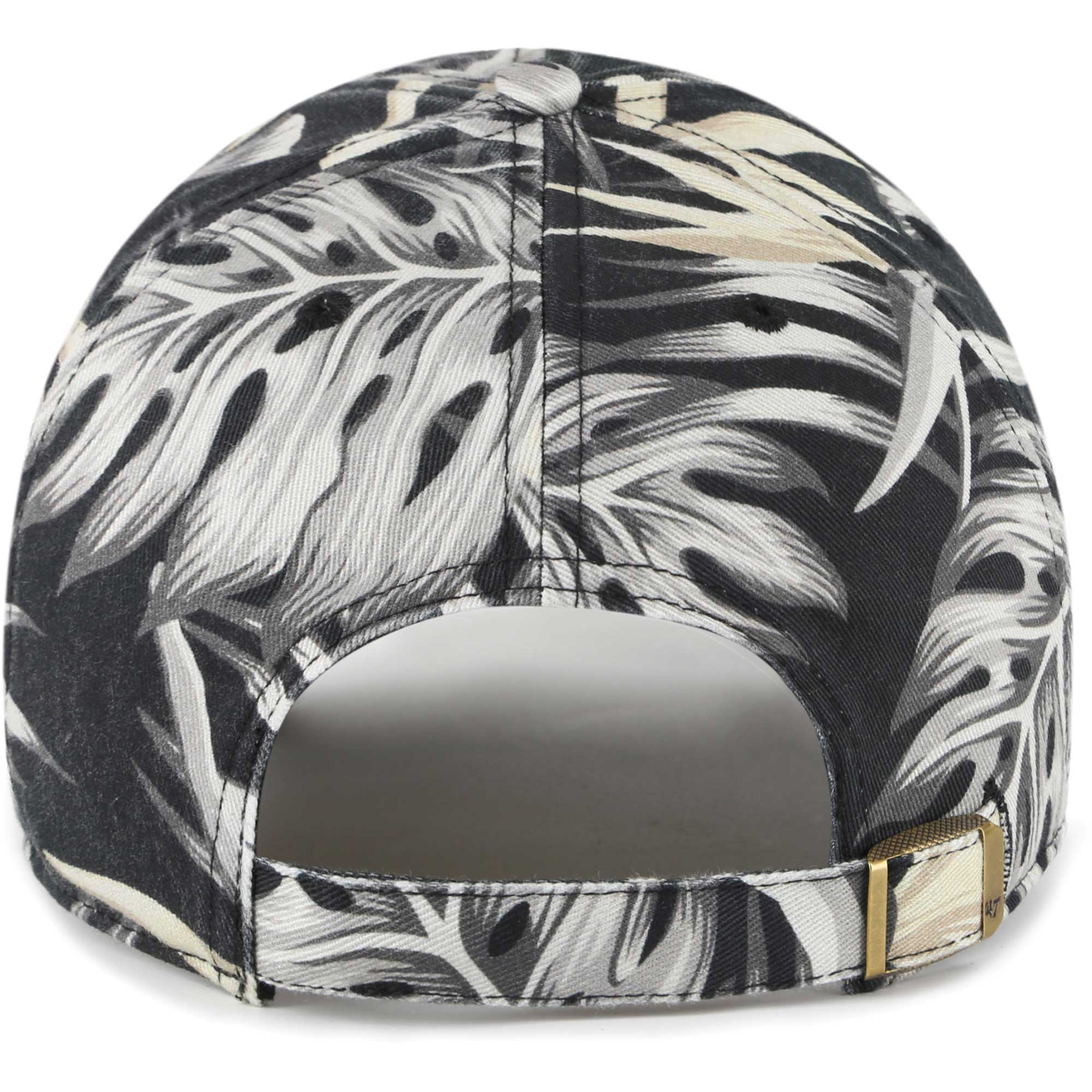 Men's '47 Black Philadelphia Eagles Tropicalia Clean Up Adjustable Hat - Image 5