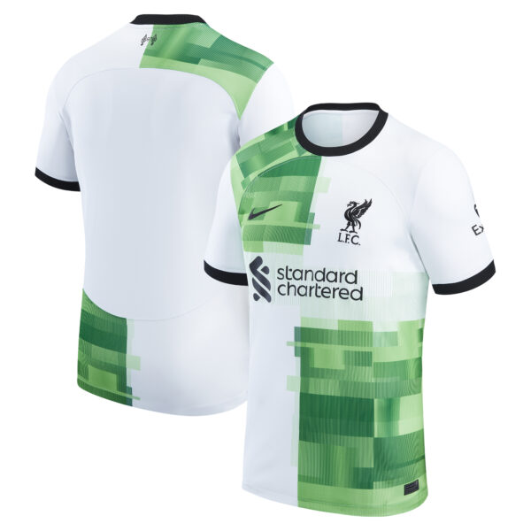 Men's Nike  White Liverpool 2023/24 Away Replica Jersey