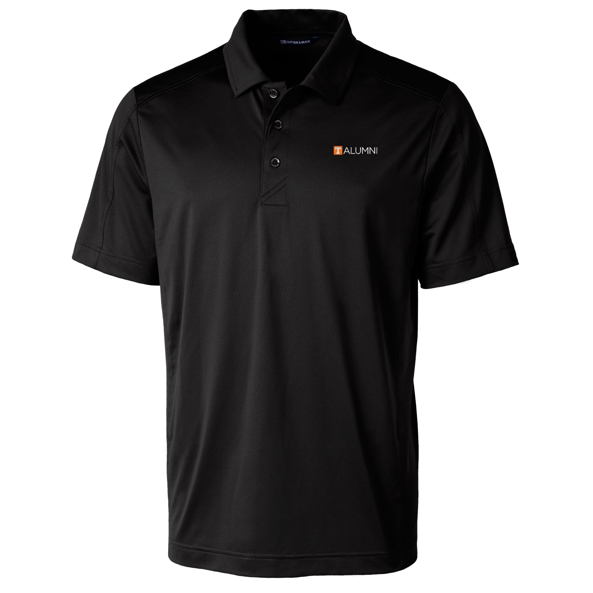 Men's Cutter & Buck Black Tennessee Volunteers Alumni Logo Prospect Textured Stretch Polo - Image 6