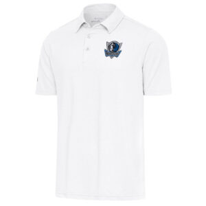 Men's Antigua  White Dallas Mavericks Par Polo