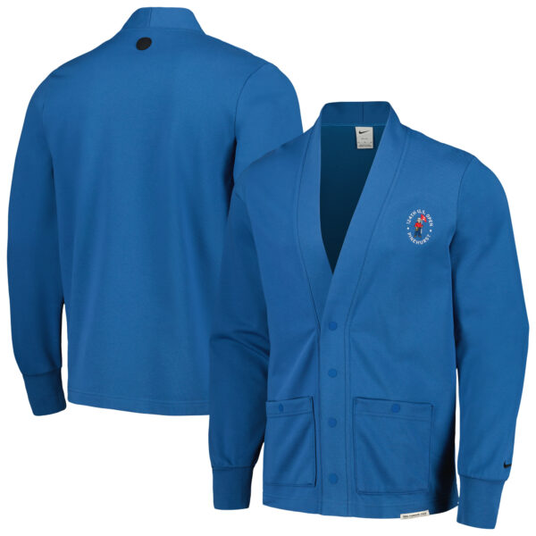 Men's 2024 U.S. Open Nike Blue Standard Issue Performance Cardigan