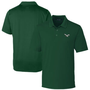 Men's Cutter & Buck Hunter Green Philadelphia Eagles Forge Stretch Polo