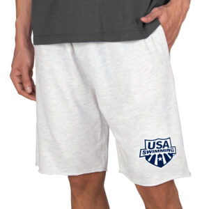 Men's Concepts Sport  Oatmeal USA Swimming Mainstream Terry Shorts