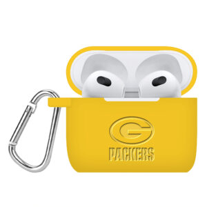 Green Bay Packers Debossed Silicone AirPods Gen Three Case Cover