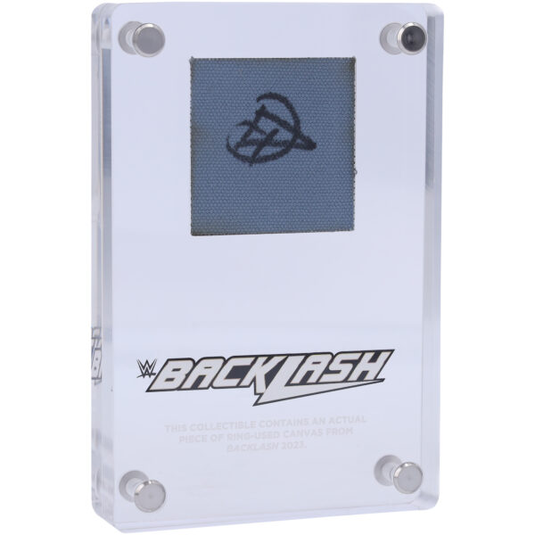 Damian Priest Autographed WWE x Fanatics Authentic 2023 Backlash Acrylic Canvas Display Case