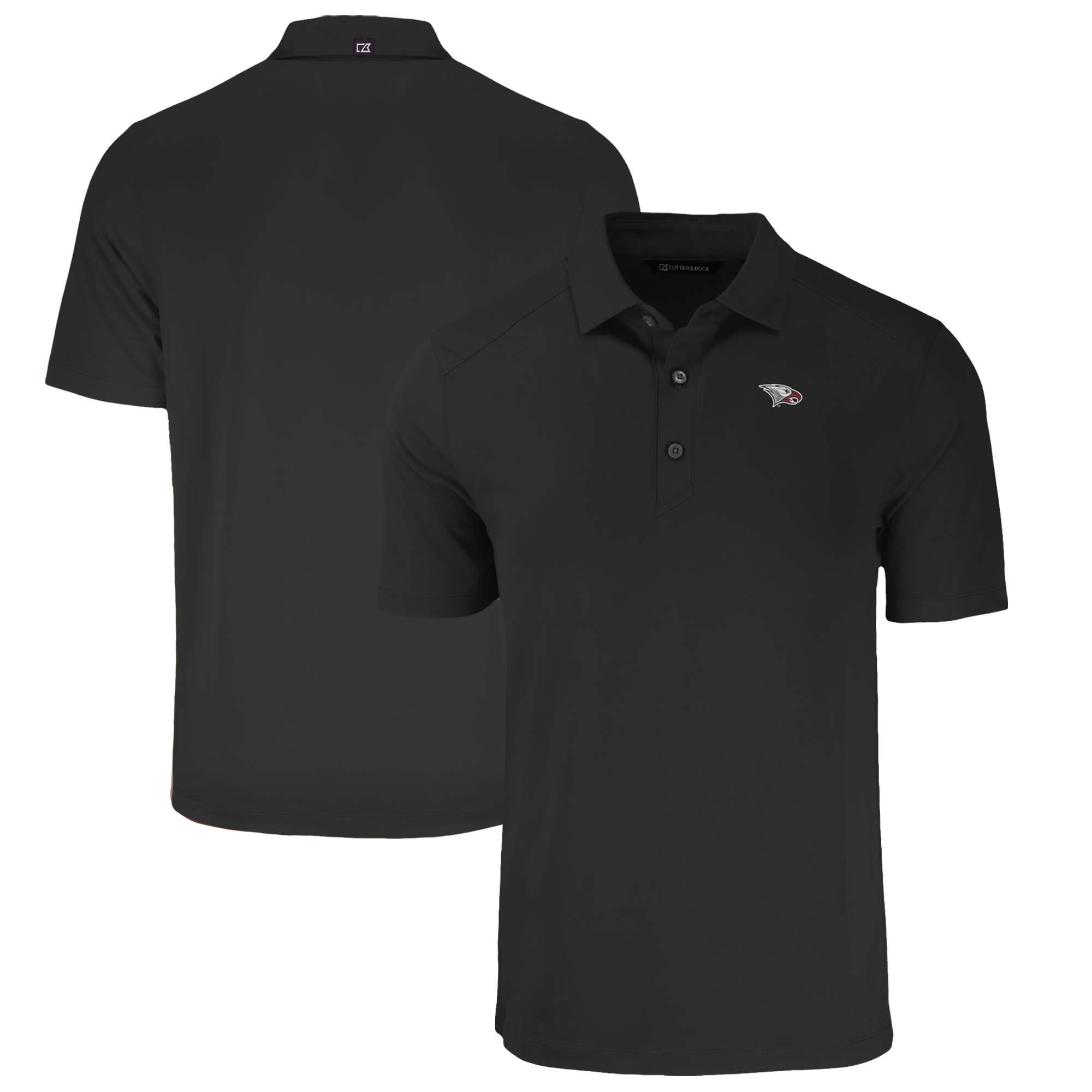 Men's Cutter & Buck Black North Carolina Central Eagles Big & Tall Forge Eco Stretch Recycled Polo