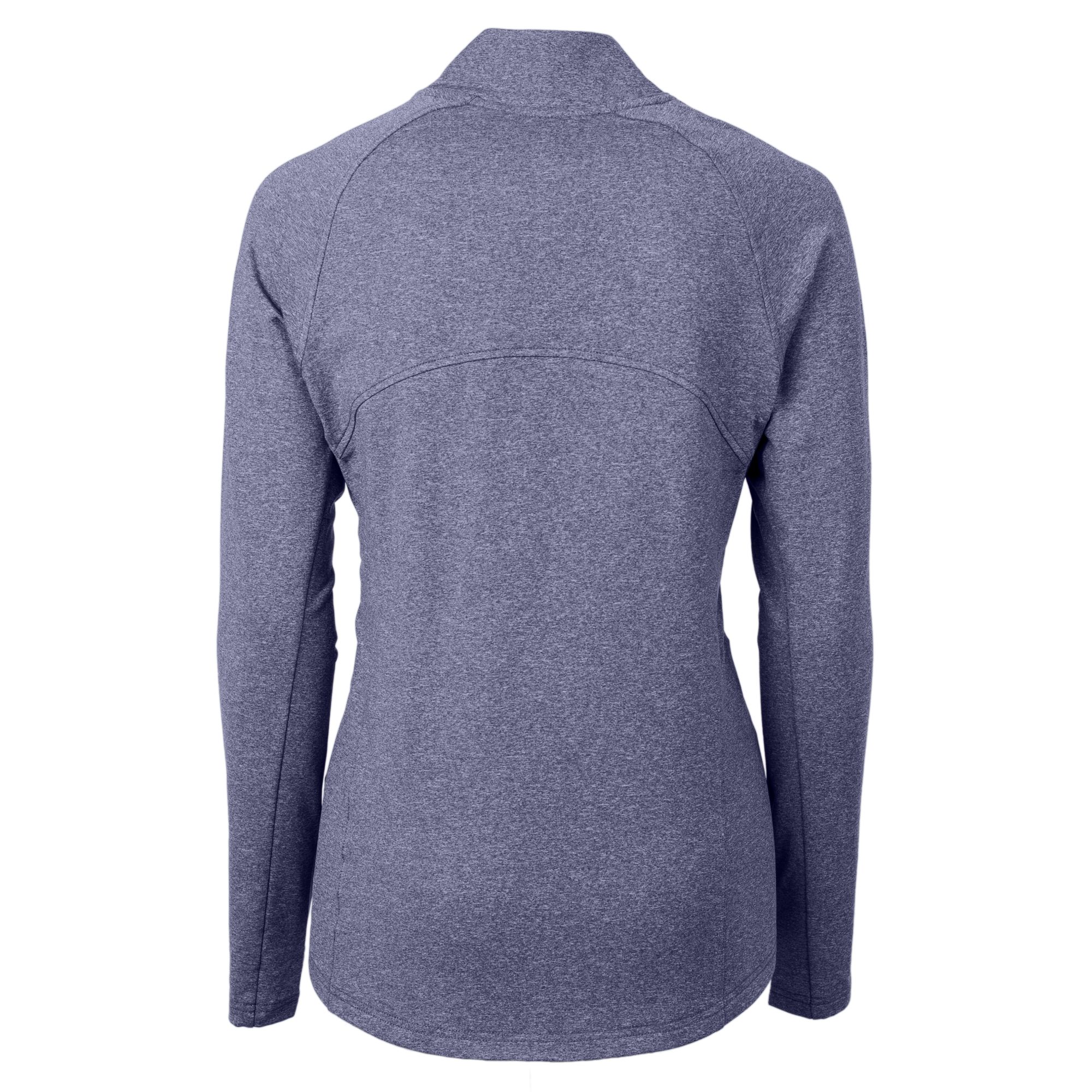 Women's Cutter & Buck Heather Navy Minnesota Vikings Adapt Eco Knit Recycled Full-Zip Jacket - Image 4