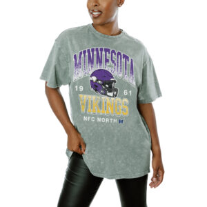 Women's Gameday Couture  Gray Minnesota Vikings  Nothing But The Best T-Shirt
