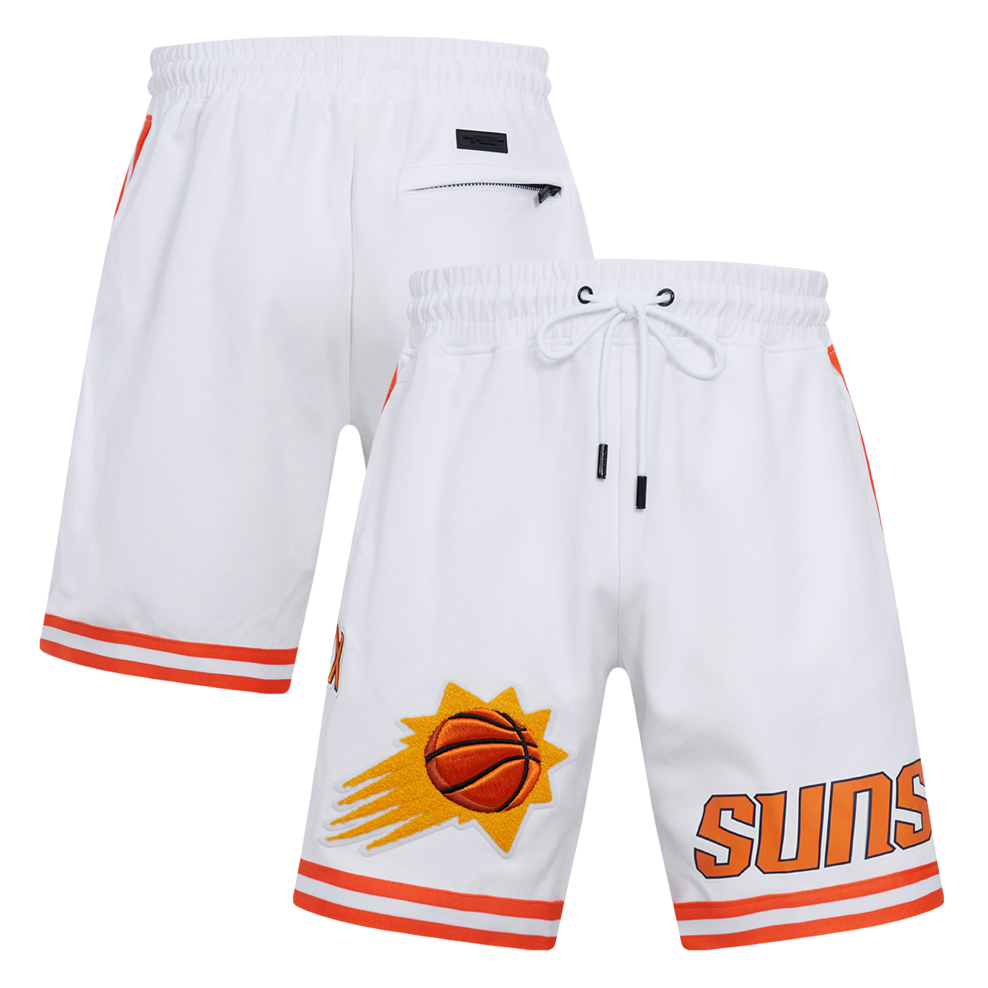 Men's Pro Standard White Phoenix Suns Classic Chenille DK Shorts