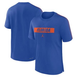 Men's Jordan Brand Royal Florida Gators 2024/25 Sideline Player Performance Tri-Blend T-Shirt