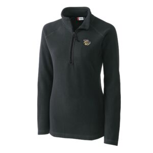 Women's Cutter & Buck  Charcoal Lehigh Valley IronPigs Clique Summit Performance Fleece Half-Zip Pullover Jacket