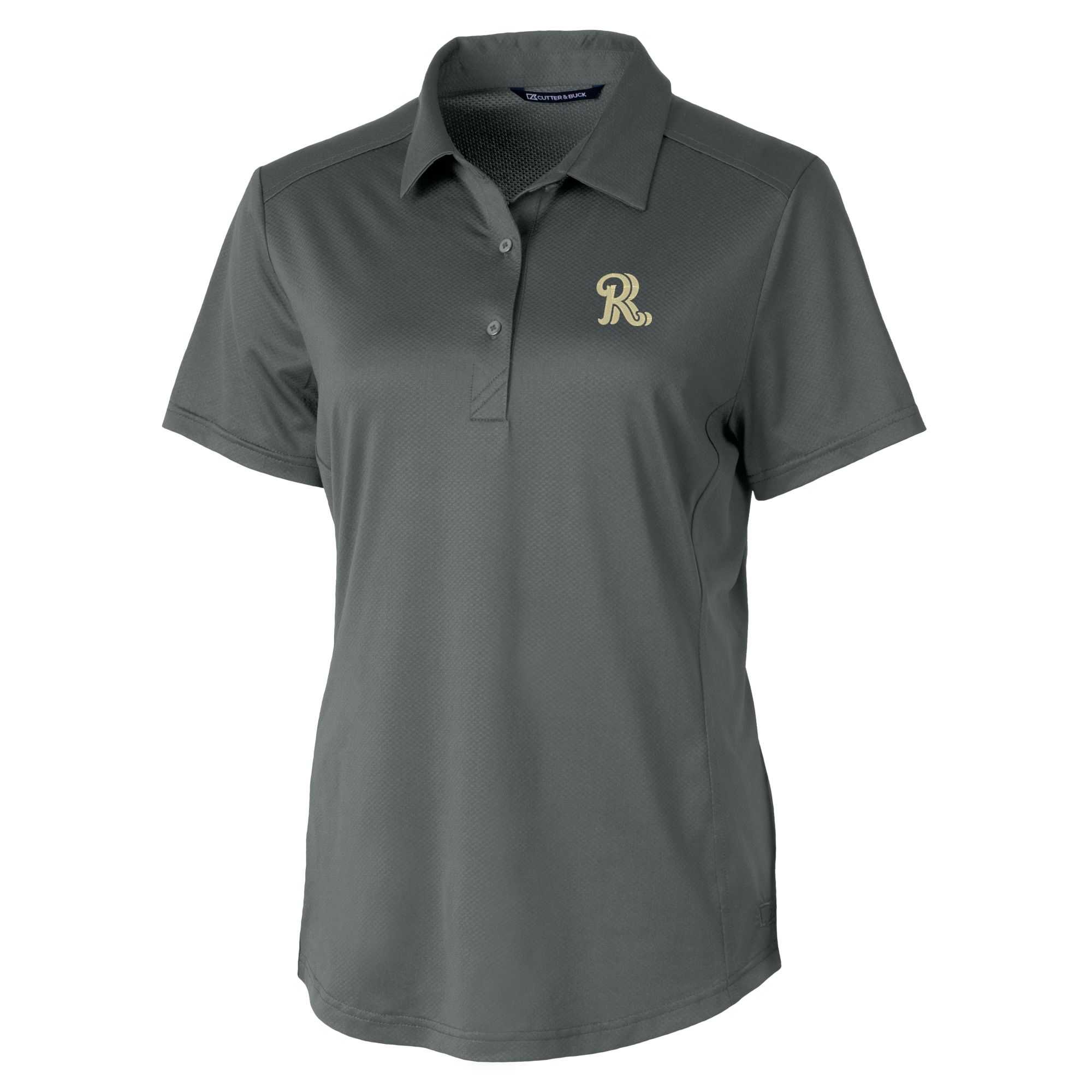 Women's Cutter & Buck Gray Frisco RoughRiders Prospect Textured Stretch Polo - Image 3