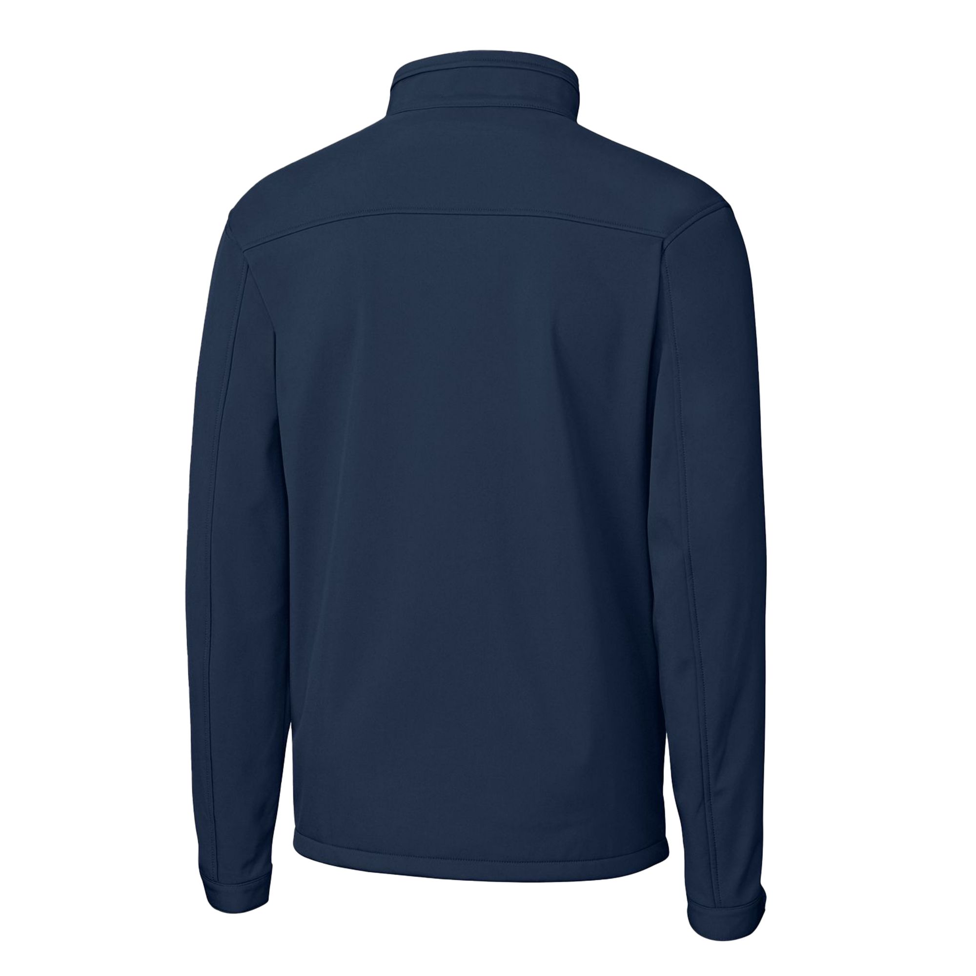 Men's Cutter & Buck Navy Greenville Drive Clique Telemark Eco Stretch Softshell Full-Zip Jacket - Image 4