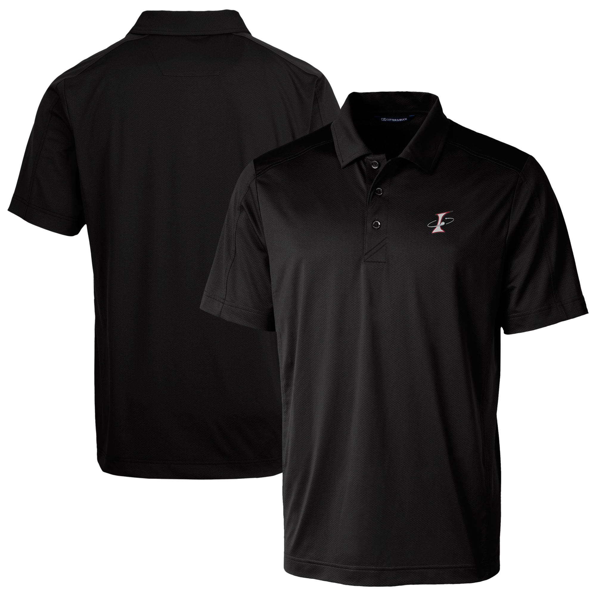 Men's Cutter & Buck Black Albuquerque Isotopes Big & Tall Prospect Textured Stretch Polo