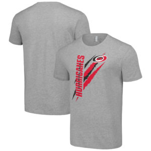 Men's Starter  Heather Gray Carolina Hurricanes Color Scratch T-Shirt