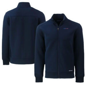 Men's Cutter & Buck Navy San Francisco 49ers  Americana Roam Eco Recycled Full-Zip Jacket