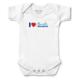Newborn & Infant Chad & Jake White Florida Atlantic Owls I Heart Bodysuit