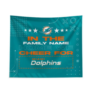 Pegasus Miami Dolphins 51" x 60" We Cheer For Personalized Wall Tapestry