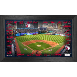 Highland Mint Cleveland Guardians Framed 12" x 20" 2024 Signature Field Photograph - Facsimile Signatures - Limited Edition of 5,000