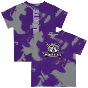 Infant Vive La Fete Purple/Gray Weber State Wildcats Marble Print T-Shirt