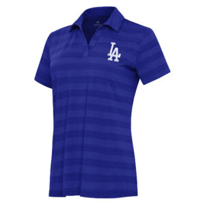 Women's Antigua Royal Los Angeles Dodgers Patch Tunnel Polo