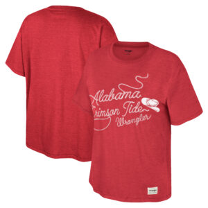 Women's Colosseum x Wrangler Crimson Alabama Crimson Tide Lasso Oversized T-Shirt