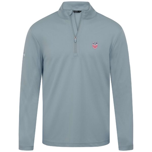 Men's Levelwear Gray USMNT Heron Quarter-Zip Pullover Top - Image 9