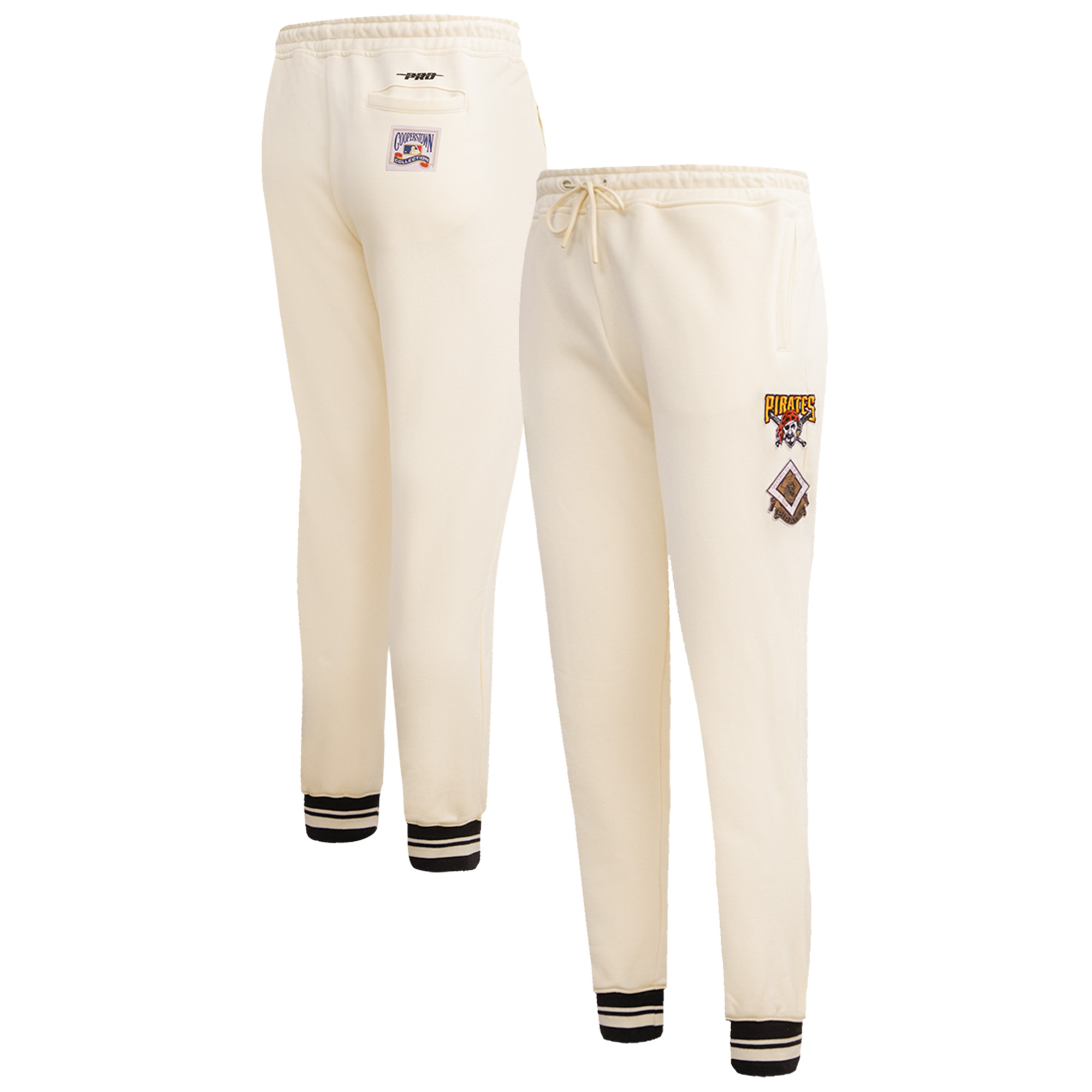 Women's Pro Standard Cream Pittsburgh Pirates Cooperstown Collection Retro Classic Fleece Sweatpants