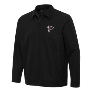 Men's Antigua Black Atlanta Falcons Pivot Full-Zip Jacket