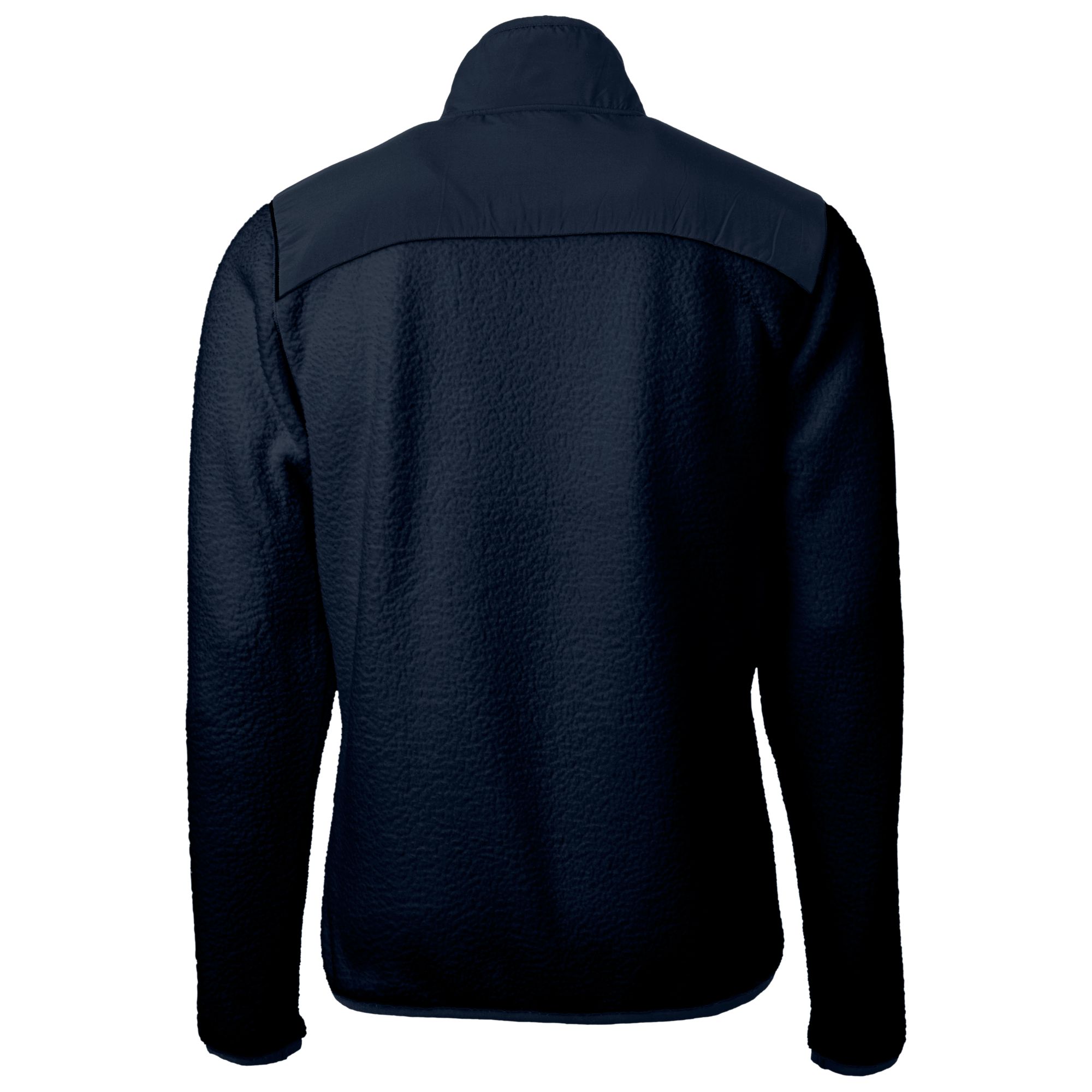 Men's Cutter & Buck Navy New York Mets Cascade Eco Sherpa Fleece Full-Zip Jacket - Image 7