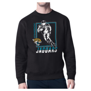 Men's Starter Black Jacksonville Jaguars Player Grid Pullover Sweatshirt