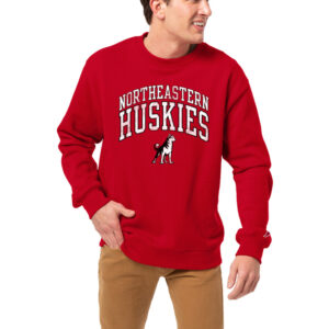 Men's League Collegiate Wear Red Northeastern Huskies Essentials 2.0 Fleece Pullover Sweatshirt