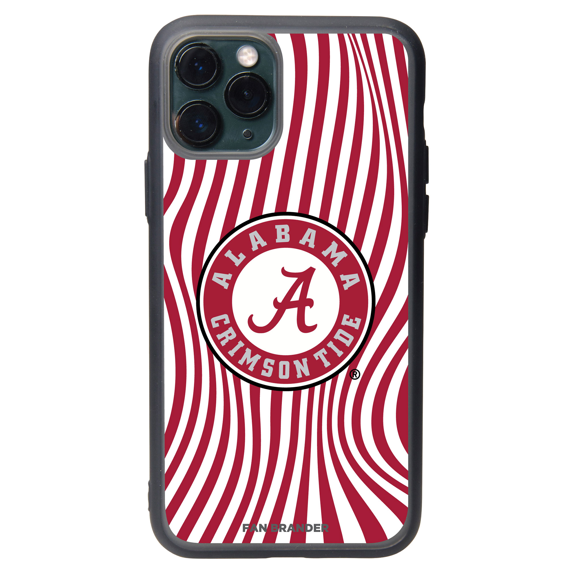 Alabama Crimson Tide iPhone Case with Groovey Lines Design