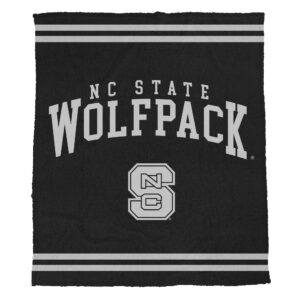 Pegasus  NC State Wolfpack 50" x 60" Midnight Logo Cozy Knit Blanket