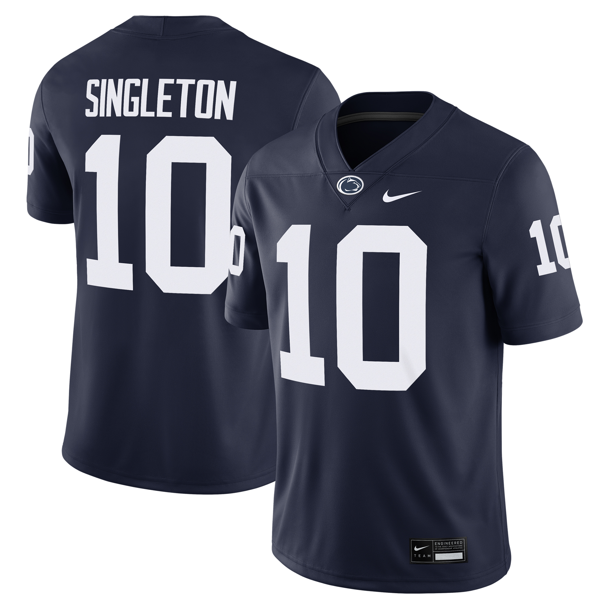 Men's Nike Nicholas Singleton Navy Penn State Nittany Lions Player Game Jersey - Image 2