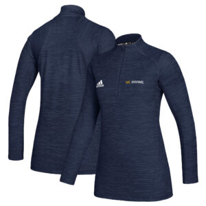 Women's adidas  Navy UC Irvine Anteaters Game Mode Performance Quarter-Zip Pullover Top